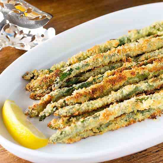 Panko Parmesan Crusted Asparagus