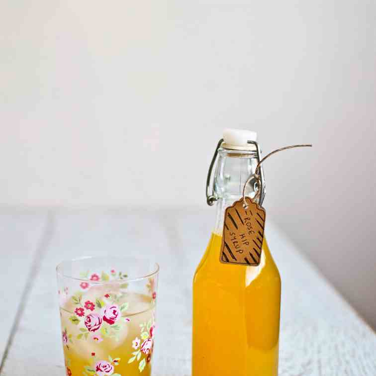 Rose Hip, Ginger and Lemon Syrup