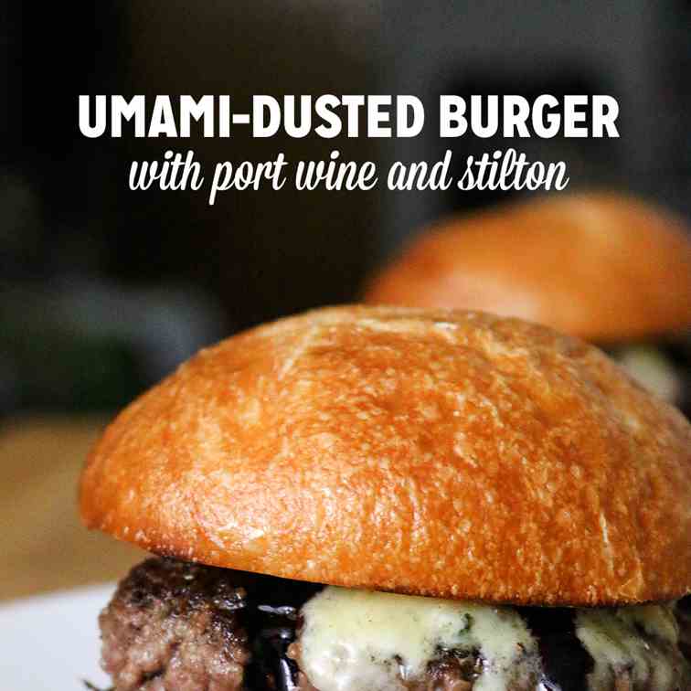 Umami-Dusted Burgers with Port Wine