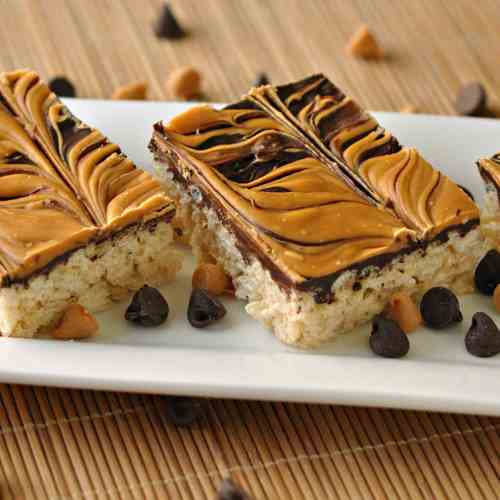 Chocolate Butterscotch Rice Krispie Treats