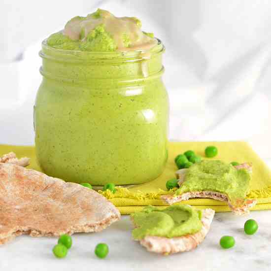 Curried Sweet Pea Hummus