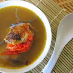 Potato and Tomato Onion Fish Soup