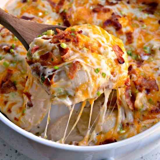 Cheesy Pierogi Casserole