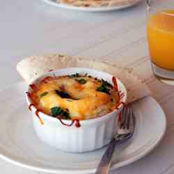 Low Calorie Mexican Baked Eggs