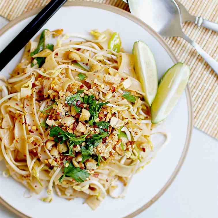 Quick and easy Pad Thai noodles