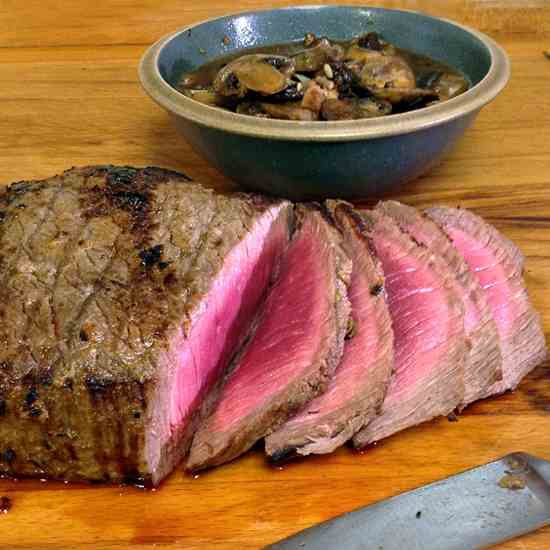 London Broil with Mushroom Sauce