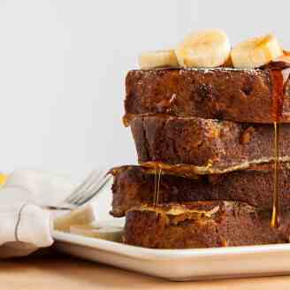 Sour Cream Banana Bread French Toast