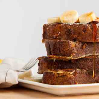 Sour Cream Banana Bread French Toast