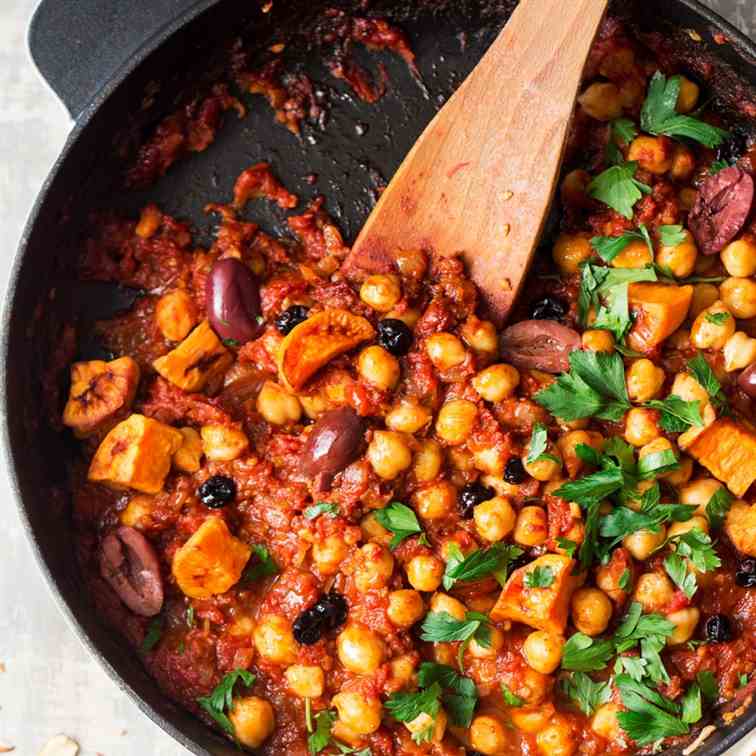 Moroccan chickpea stew