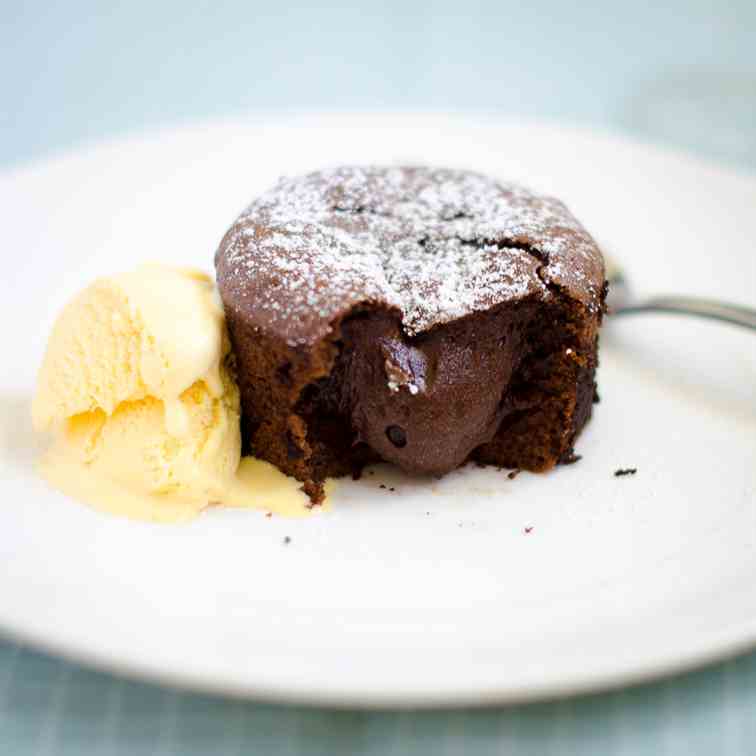 Decadent chocolate fondants