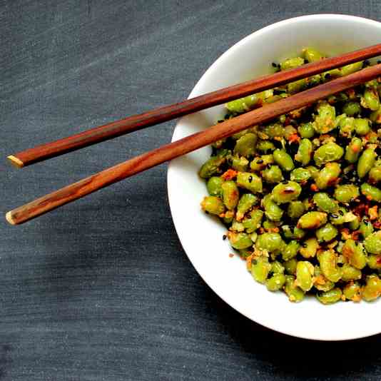 Garlic Parmesan Edamame