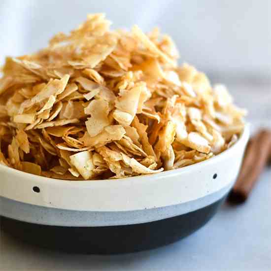 Paleo Pumpkin Spice Coconut Chips