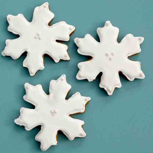 Gingerbread Snowflake Cookies