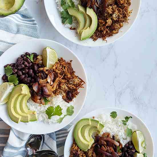 Spicy Pork Carnitas Bowls