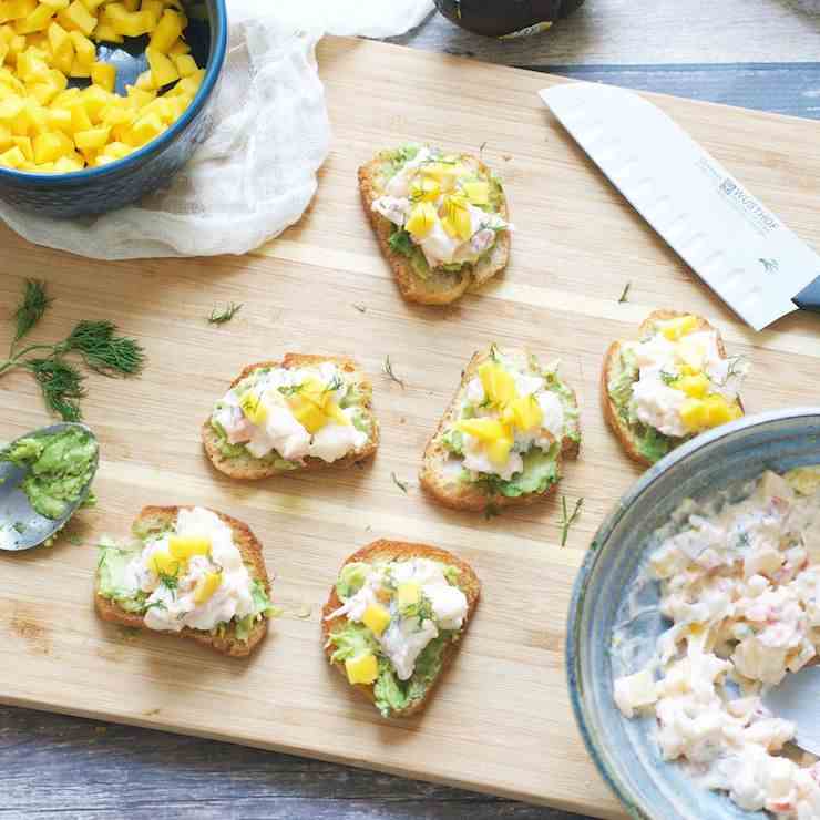 Mango Lobster Avocado Toast