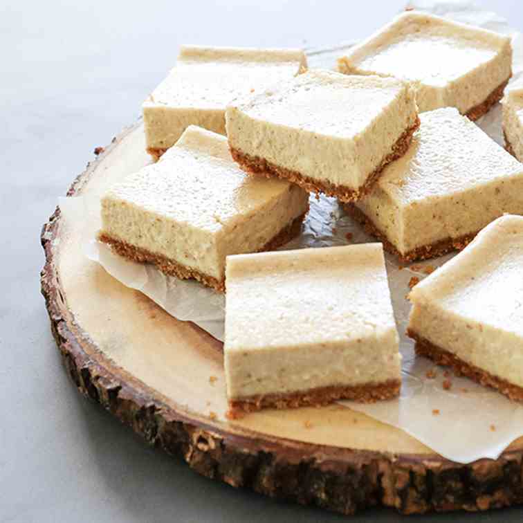 Chai Cheesecake Bars