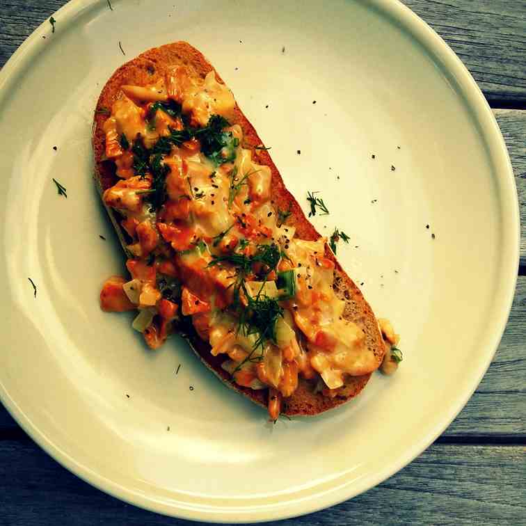 Chanterelles on Toast