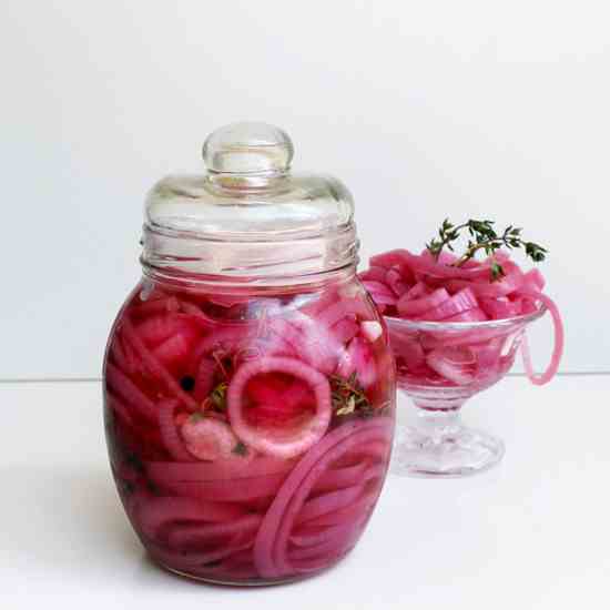 pickled red onion