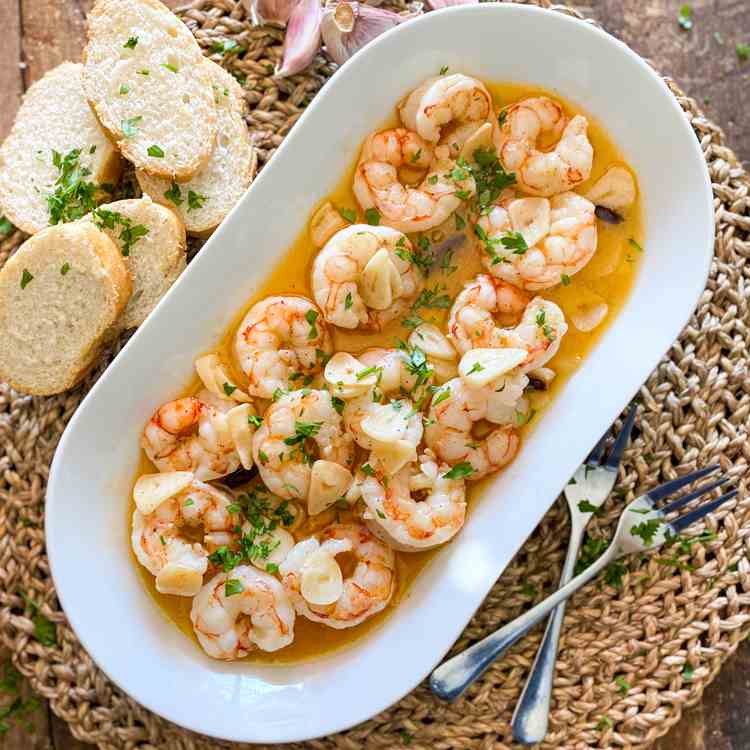 The Famous Spanish Garlic Shrimp