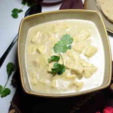 Paneer in White Gravy