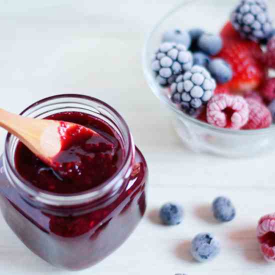 Healthy Red Berries Jam