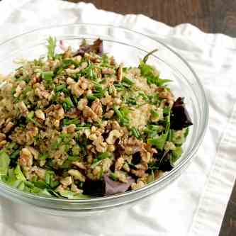 Pomegranate Asparagus Quinoa Salad