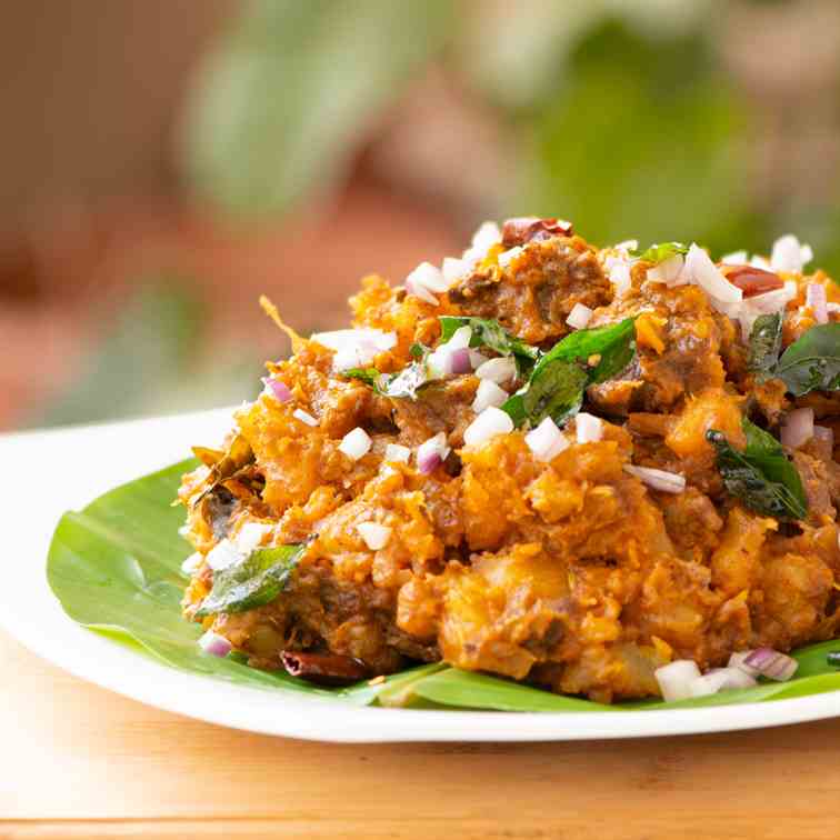 Kappa Biriyani - Kerala Tapioca Biriyani-