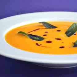 Squash soup (recipe in Czech)