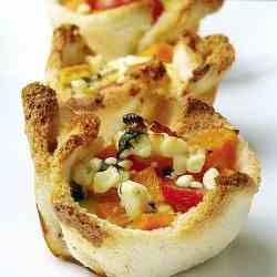 Squash, Tomatoes, and Feta Cheese Quiche