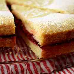 Orange and Cranberry Shortbread Cake