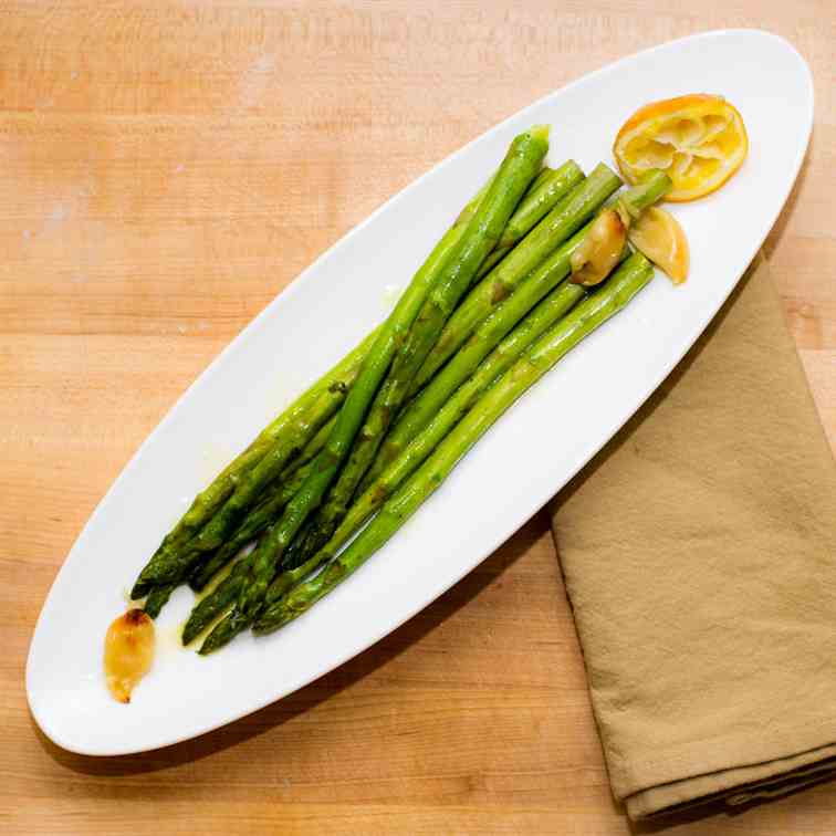 Roasted Lemon Garlic Asparagus