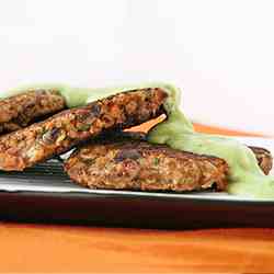 Southwest Quinoa Patties w/ Avocado Sauce