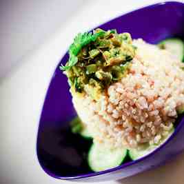 Brown Rice with French Beans and Fenugreek