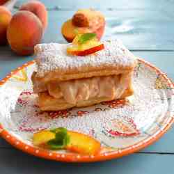 Vegan Peach Napoleon 