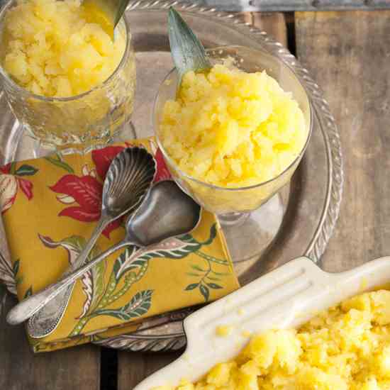 Mango and Pineapple Granita/Slushy