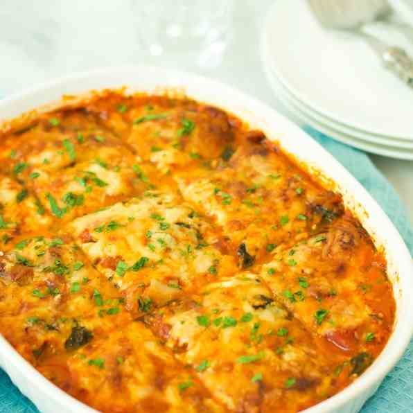 Spinach and Zucchini Lasagna