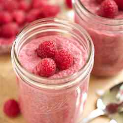 Raspberry Sherbet Chia Pudding