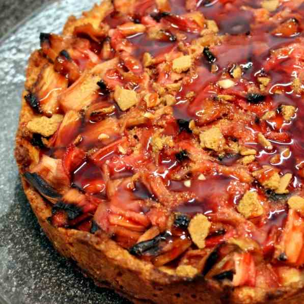 Rhubarb Cake with Syrup