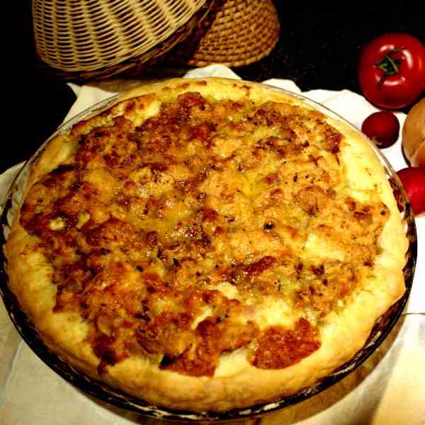 Swiss Cheese Pie with Taleggio