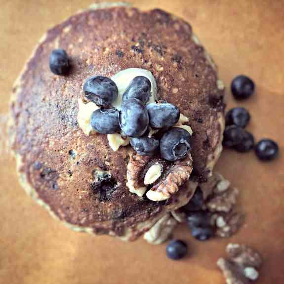 Toasted Walnut Oatmeal Pancakes 