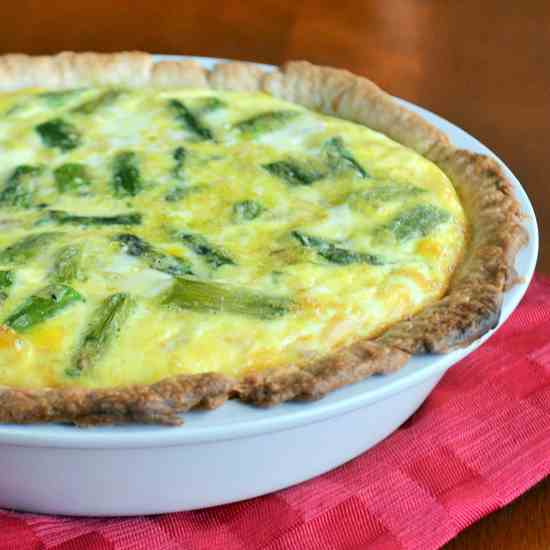 Ham & Asparagus Quiche