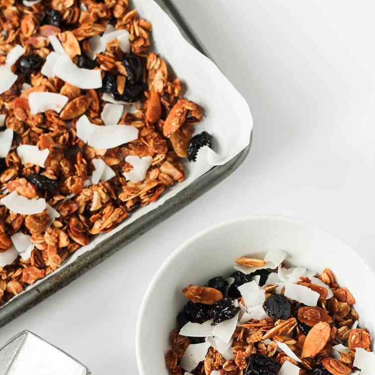 Cherry, Almond and Coconut Granola