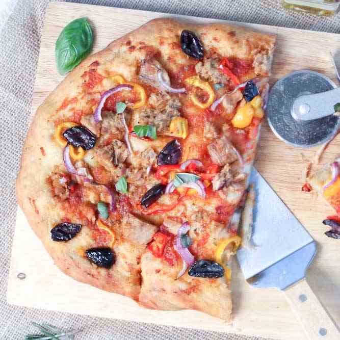 Tuna and Vegetable Focaccia