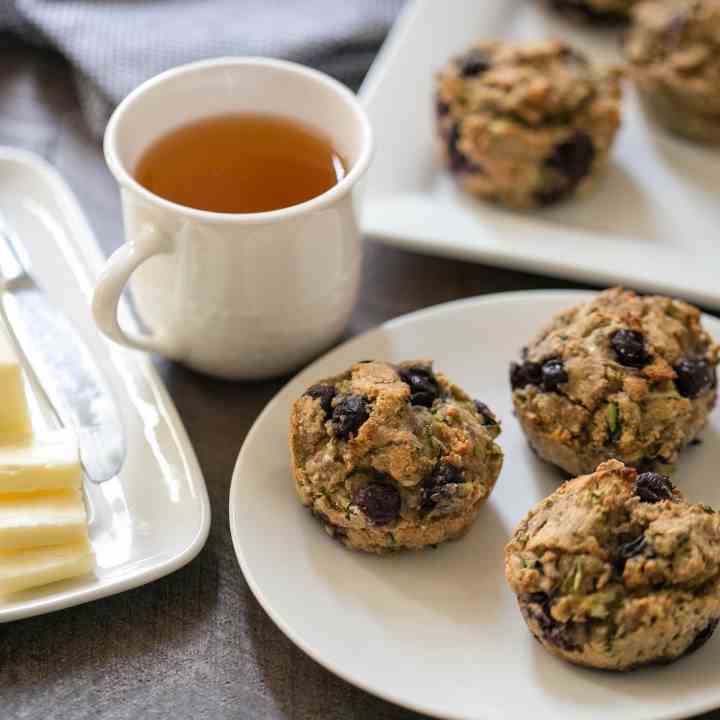 Zucchini Blueberry Muffins