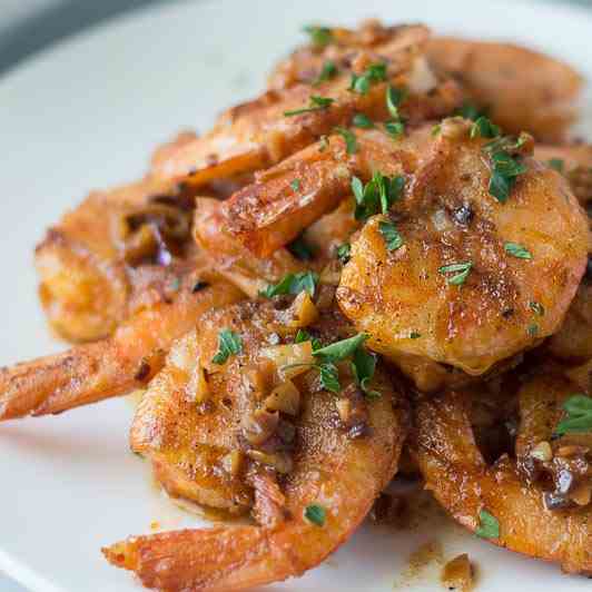 Hawaiian Garlic Shrimp