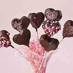 Brownie Valentine Cake Pops