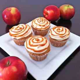 Caramel Apple Pie Cupcakes