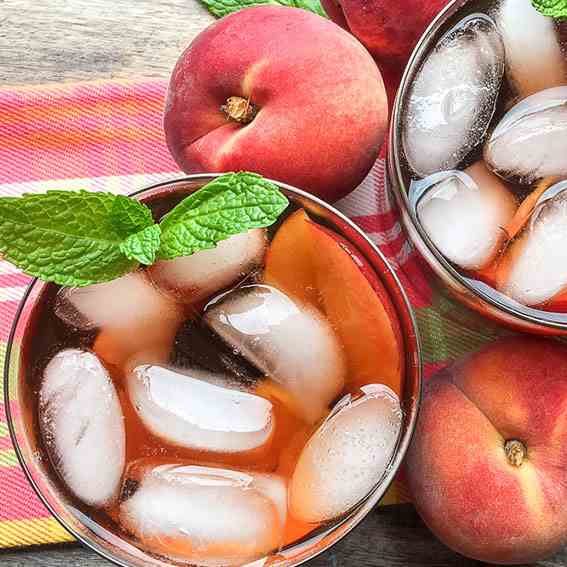 Ginger-Peach Iced Tea