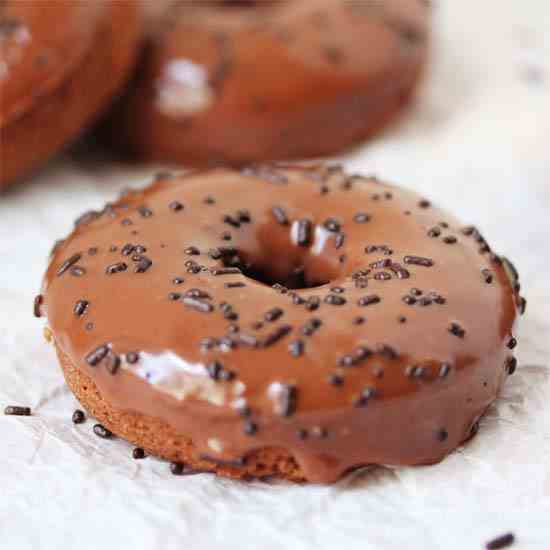 Baked Nutella Doughnuts