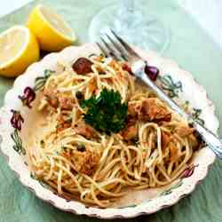 Spaghetti with Tuna & Lemon
